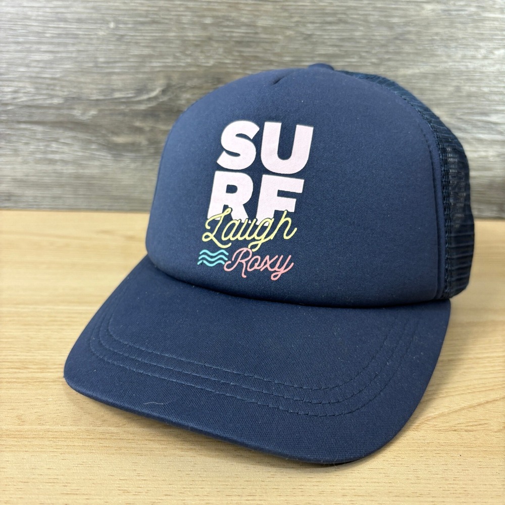 Roxy Hat‎ Cap Youth Blue Trucker Surf Surfing Girls Adjustable
